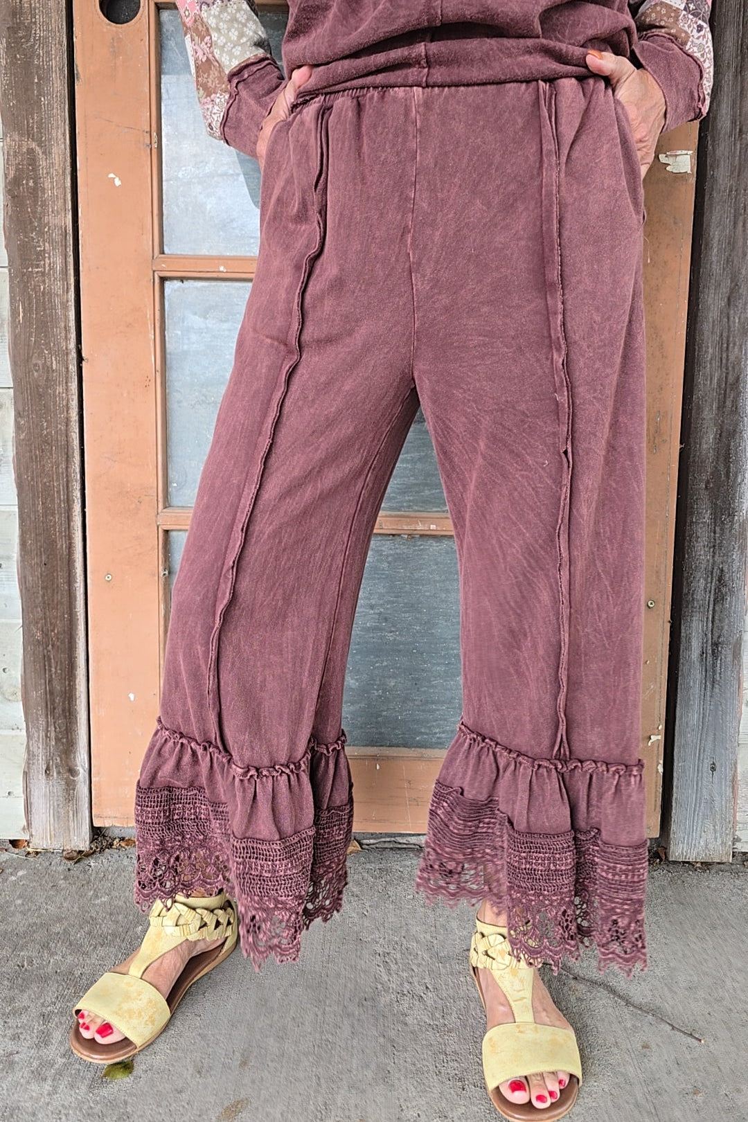 Mulberry Dream Lace Pants