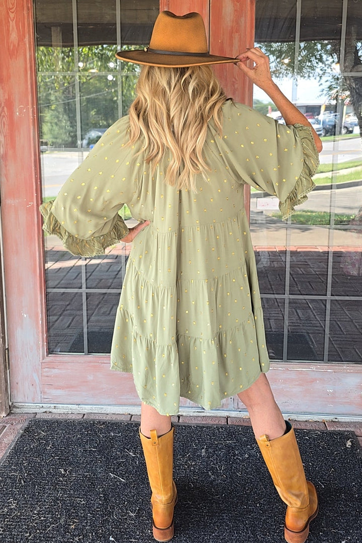 Gilded Sage Dress