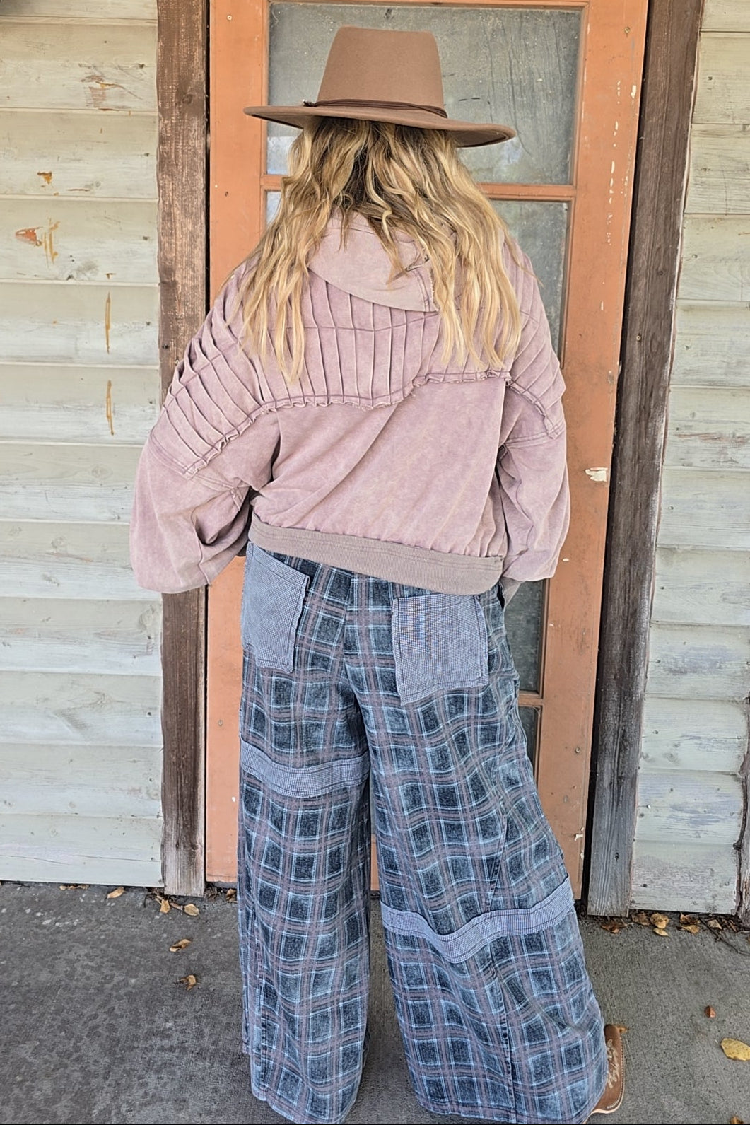 Rosalie Plaid Cotton Pants