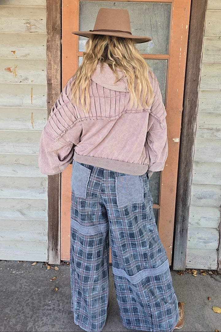 Rosalie Plaid Cotton Pants