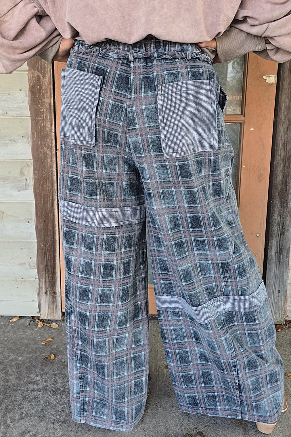 Rosalie Plaid Cotton Pants