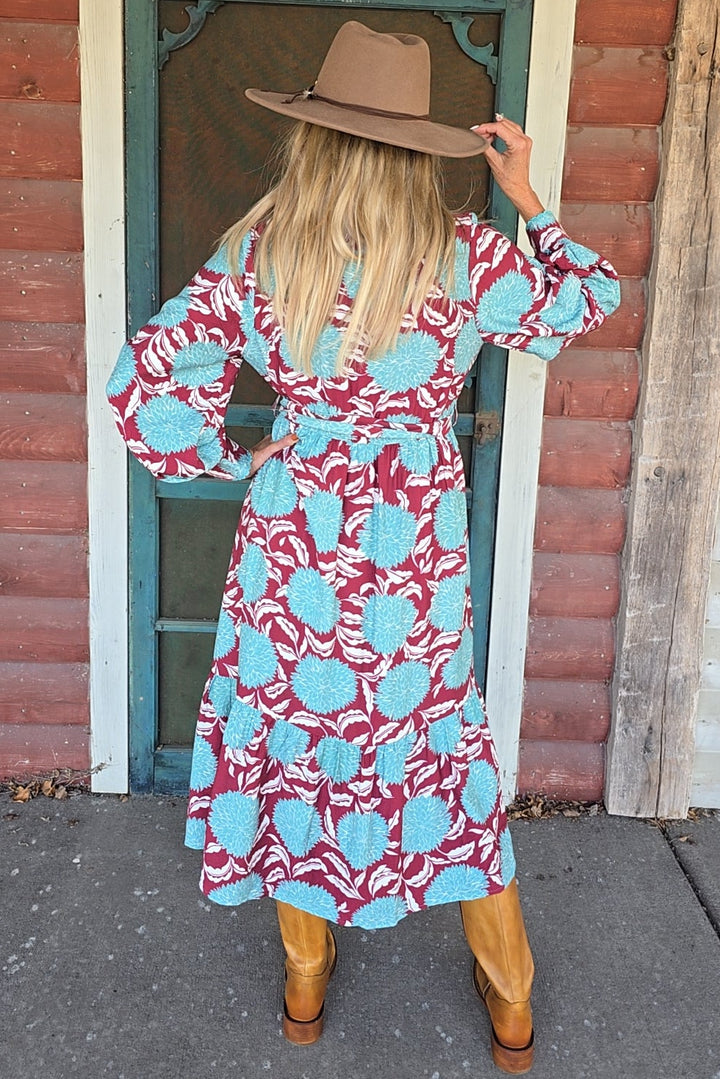 Bordeaux &amp; Sea Breeze Dress