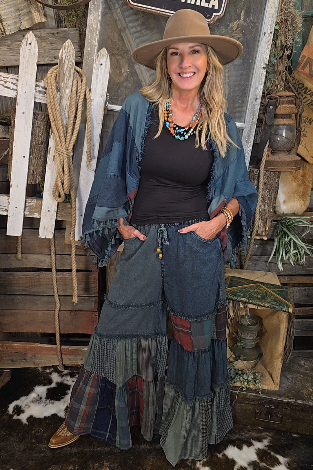 Frayed Frontier Pants