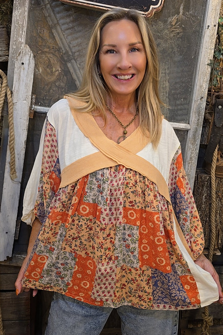 Autumn Canyon Poncho Top