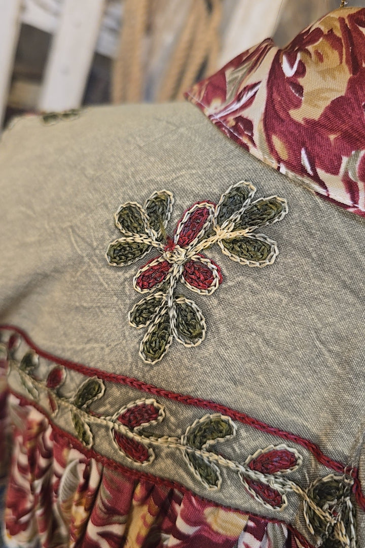Floral Mosaic Blouse
