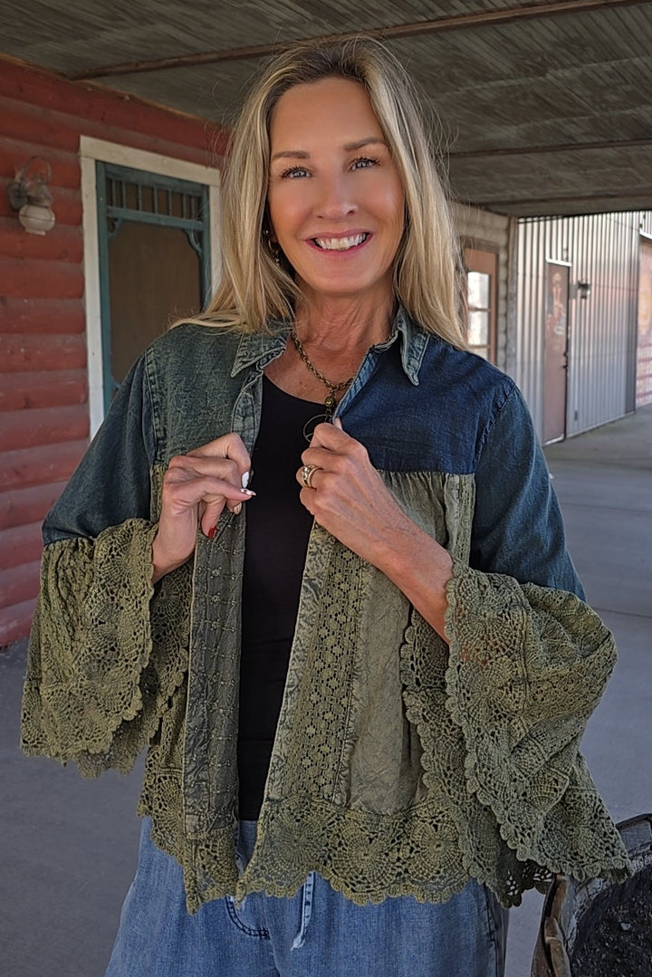 Sedona Sunset Gravel Lace Cardigan