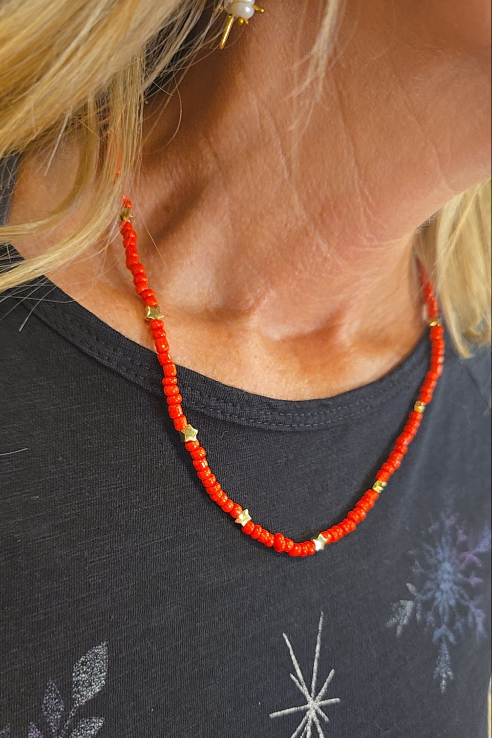 Crimson Starlight Necklace