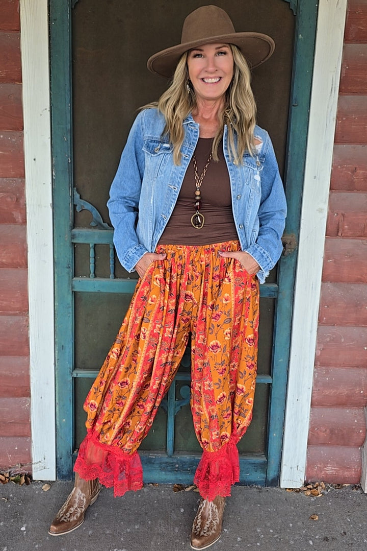Rustic Flame Party Pants