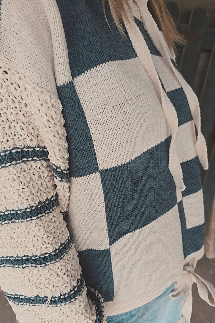 Cedar &amp; Cream Hooded Sweater