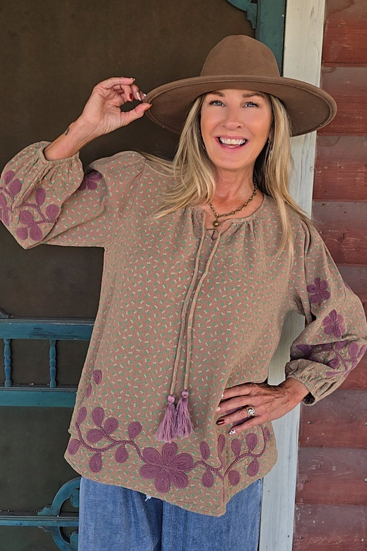 Rustic Lilac Blouse