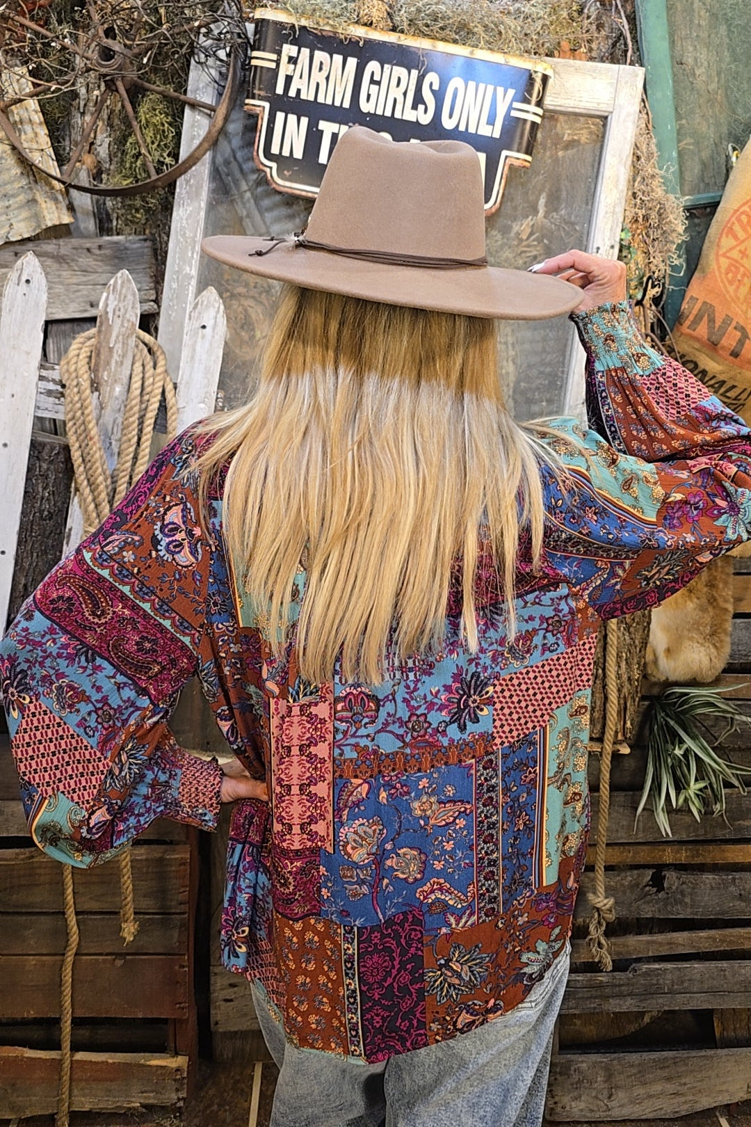 Woodland Patchwork Blouse