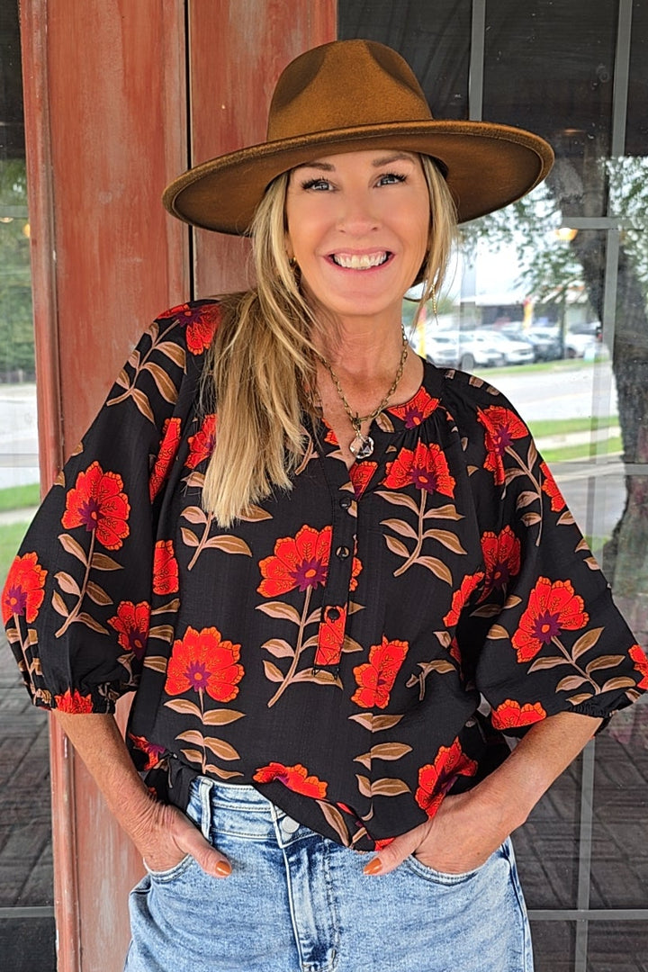 Scarlet Garden Blouse