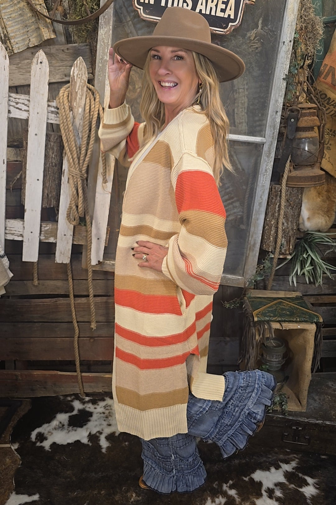 Peace &amp; Love Long Cardigan