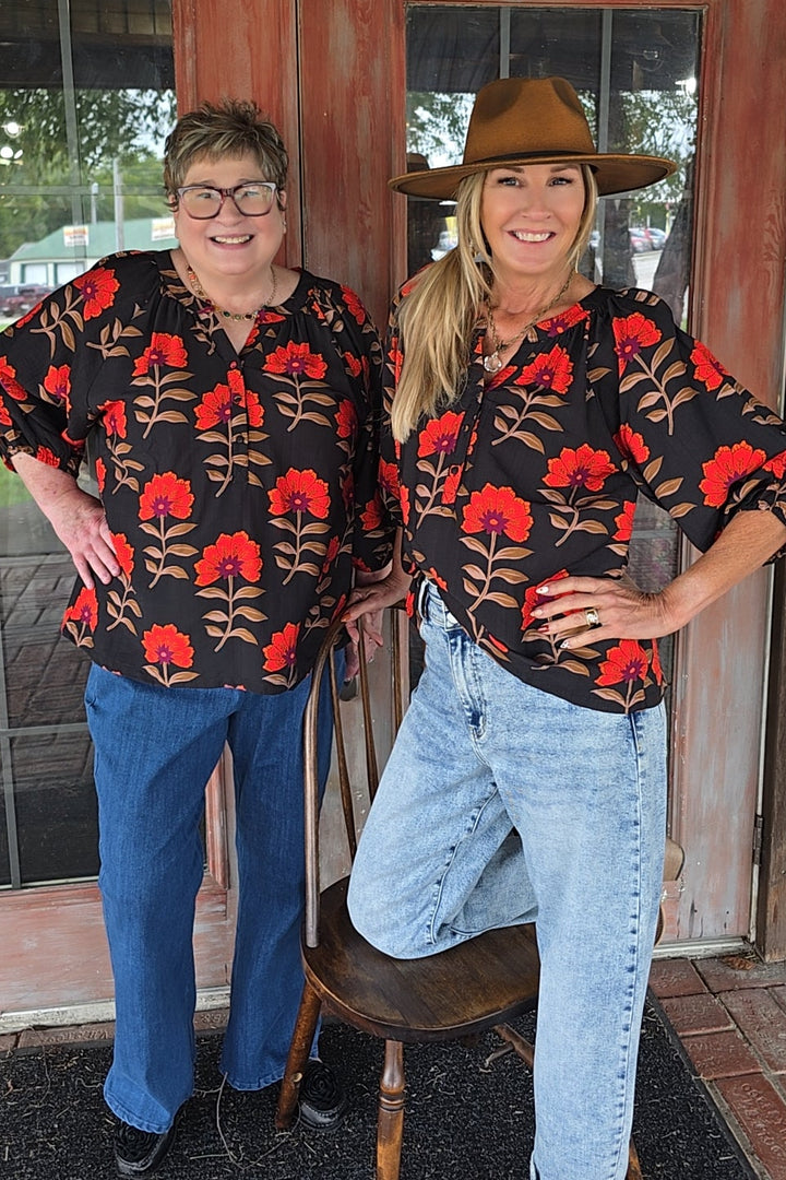 Scarlet Garden Blouse