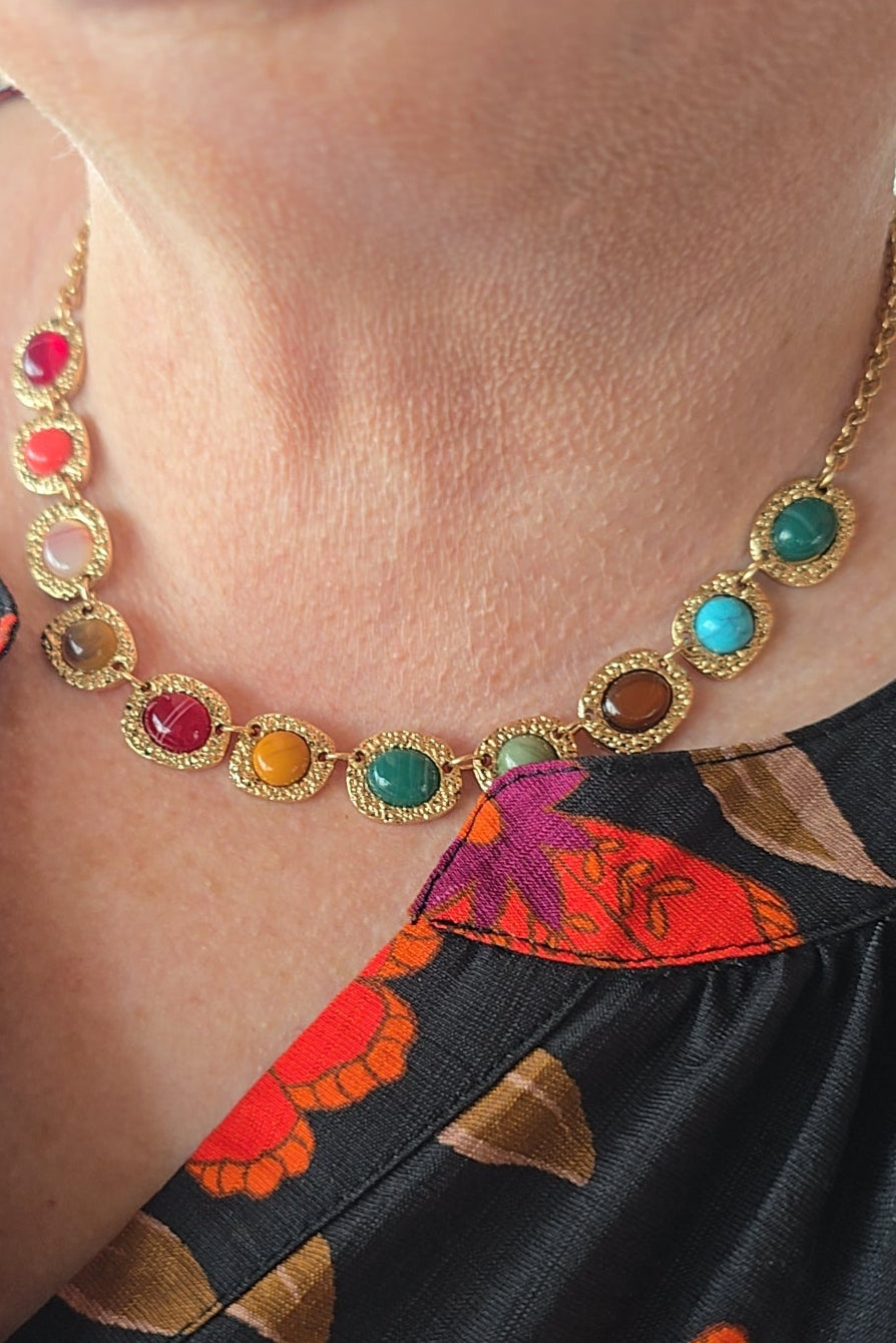 Florentine Gemstone Necklace
