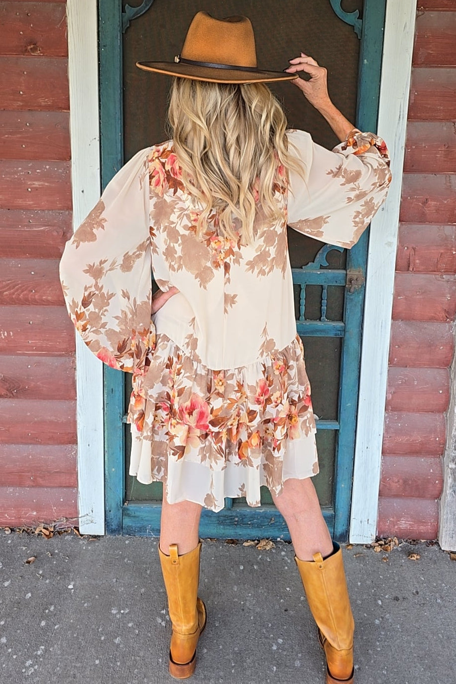 Autumn Breeze Tiered Dress