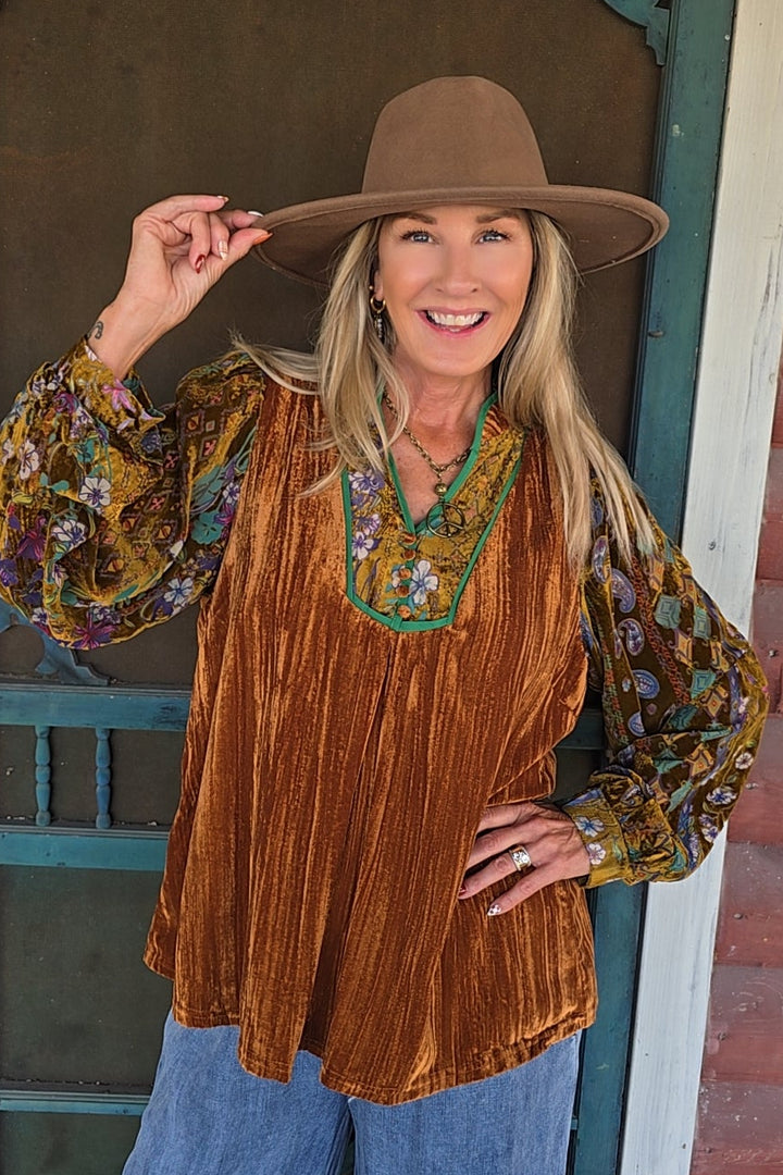 Paisley Poet Blouse