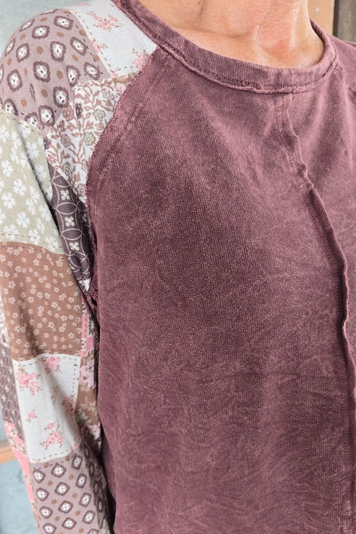 Mulberry Patchwork Sweatshirt