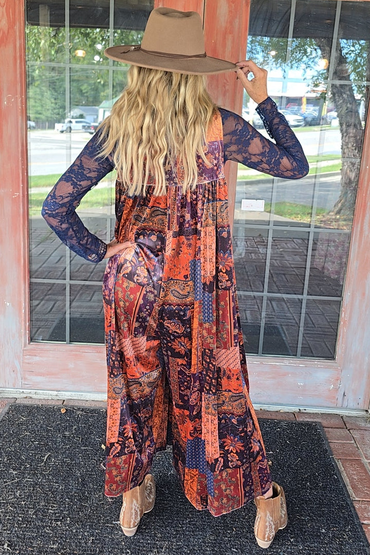 Sienna &amp; Spice Velvet Jumpsuit