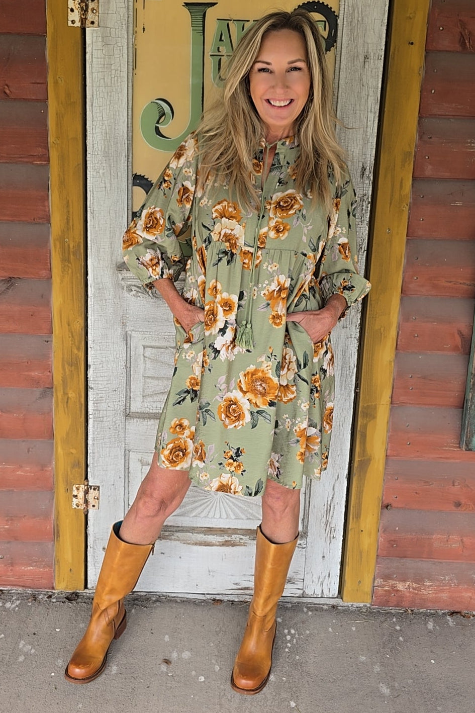 Sweet Sage Blossom Dress