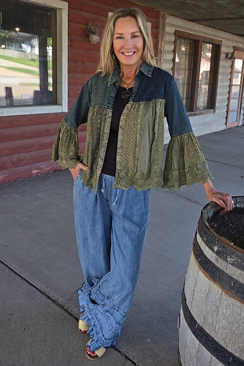 Sedona Sunset Gravel Lace Cardigan