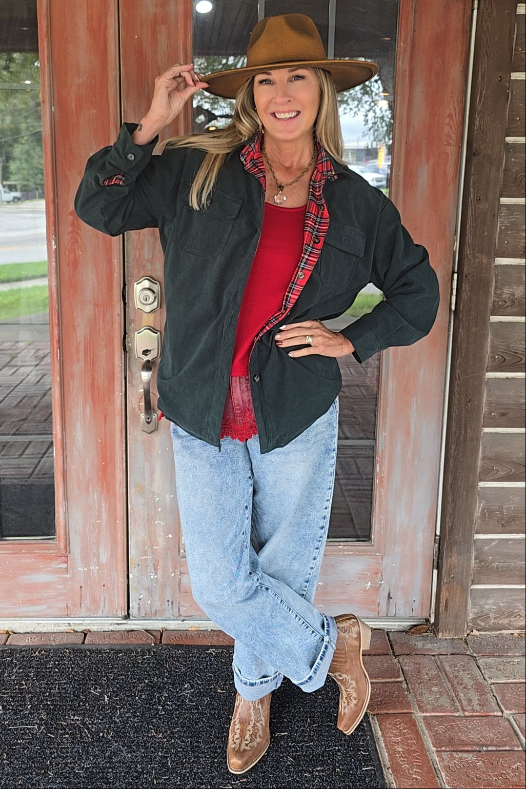 Seasons Greetings Reversible Shacket