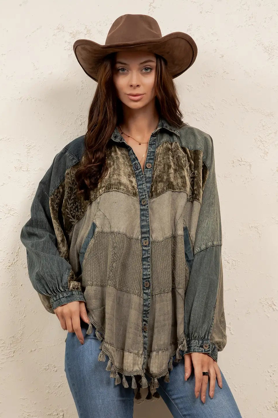 Denim & Dusk Top