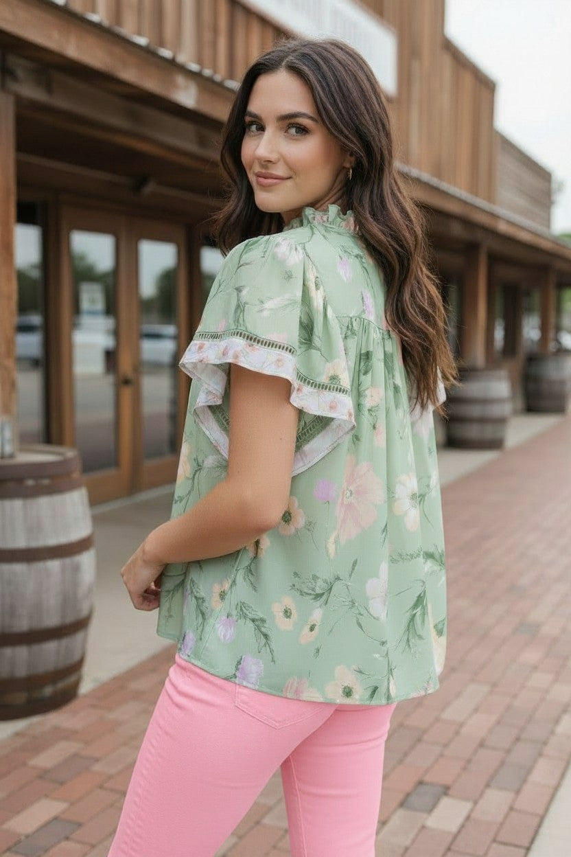 Summer Solstice Sage Blouse