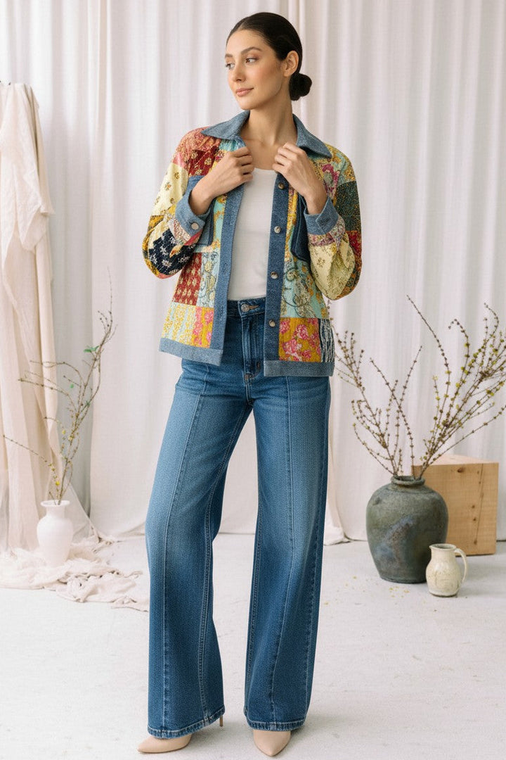 Painted Prairie Patchwork Lightweight Jacket