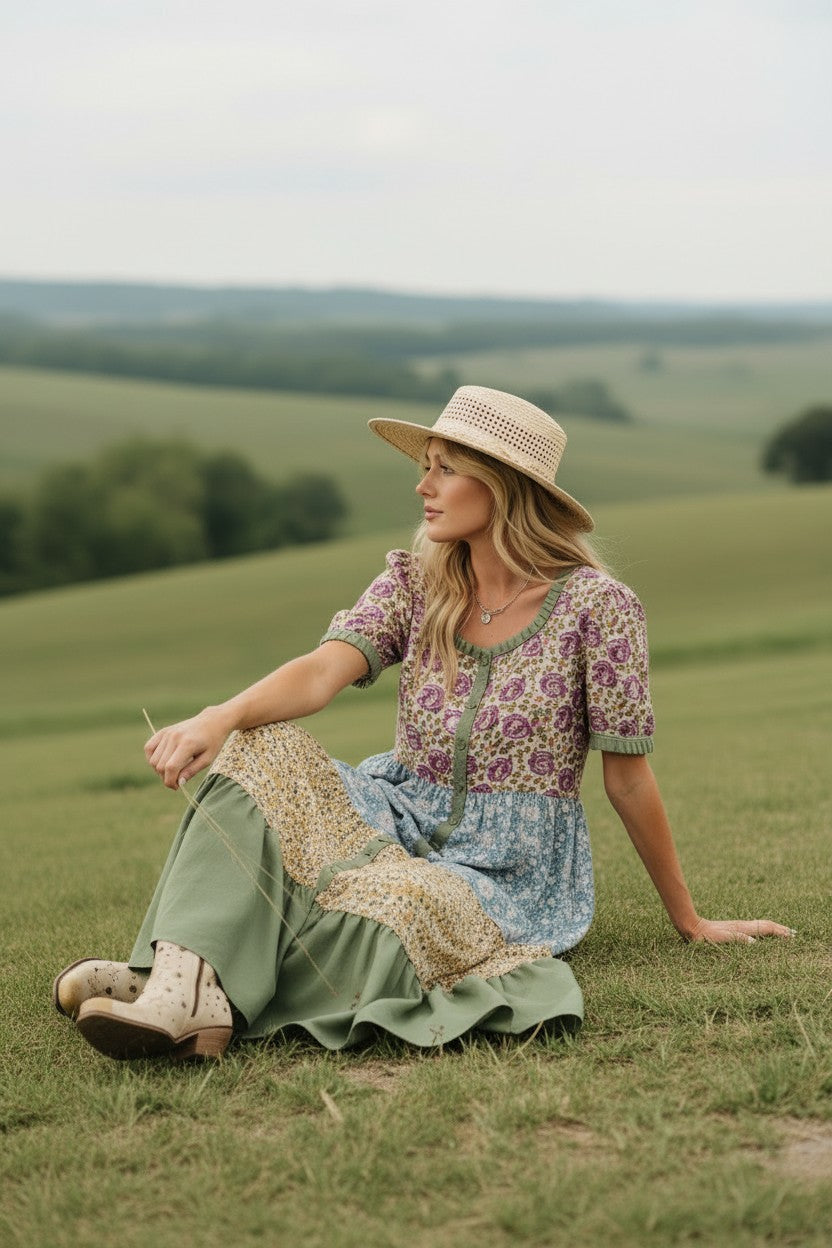 Sweetheart Floral Maxi Dress