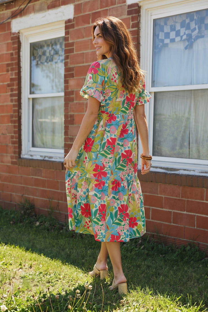 Bloom Burst Cotton Dress