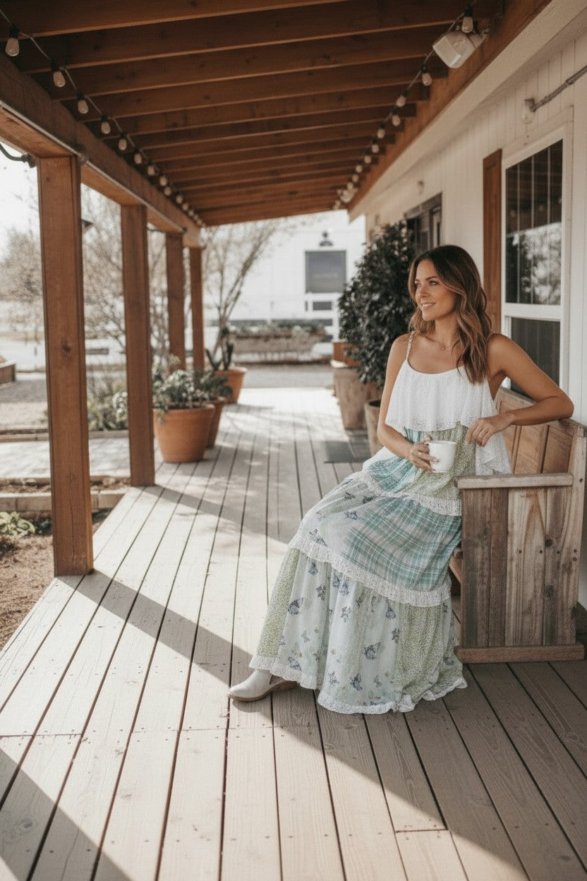 Mariposa Morning Floral Dress