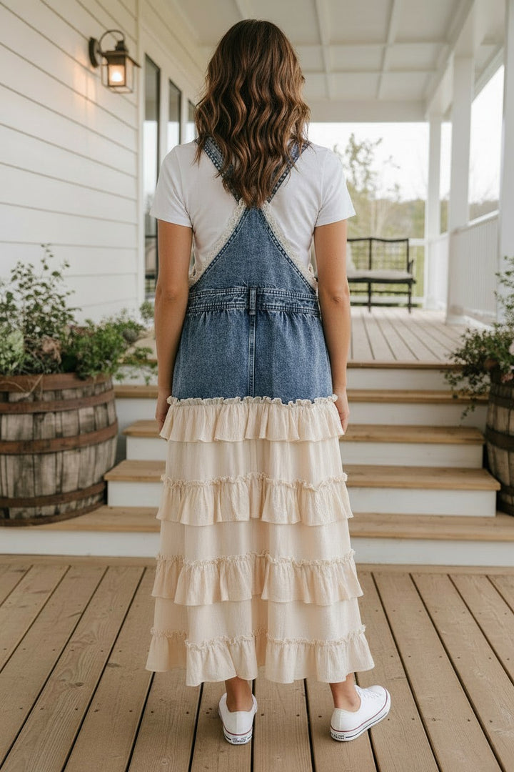 Honey And Harvest Denim Overall Dress