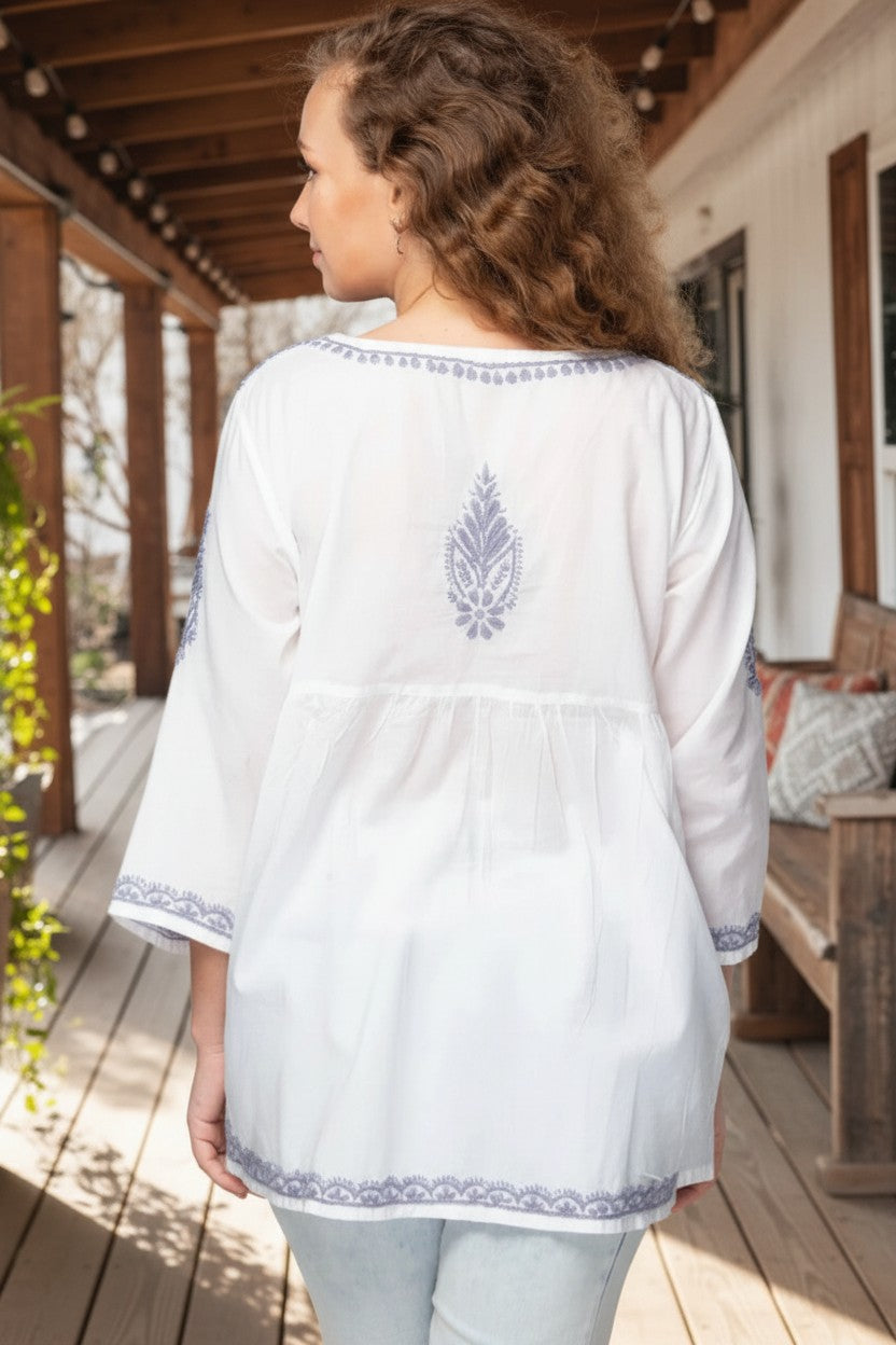 Wisteria Whisper Cotton Top