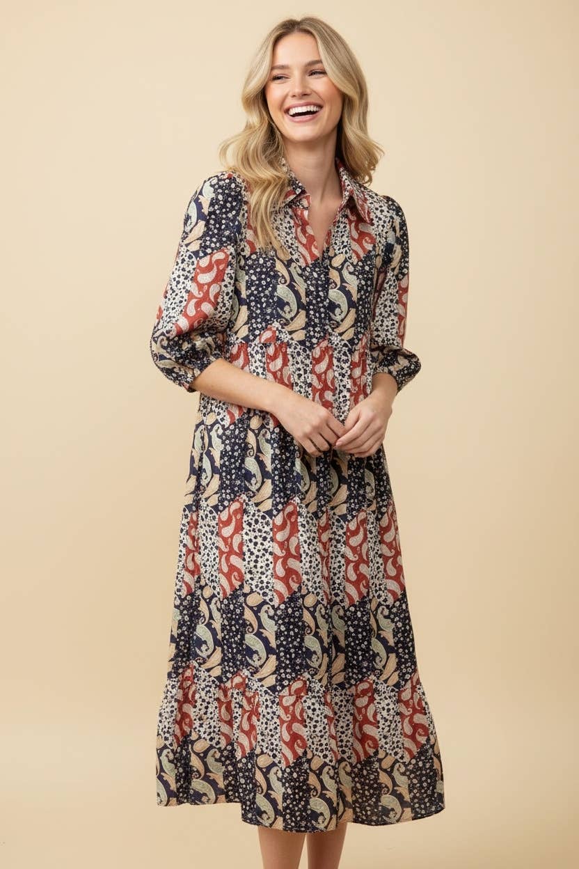 Paisley Poet Dress