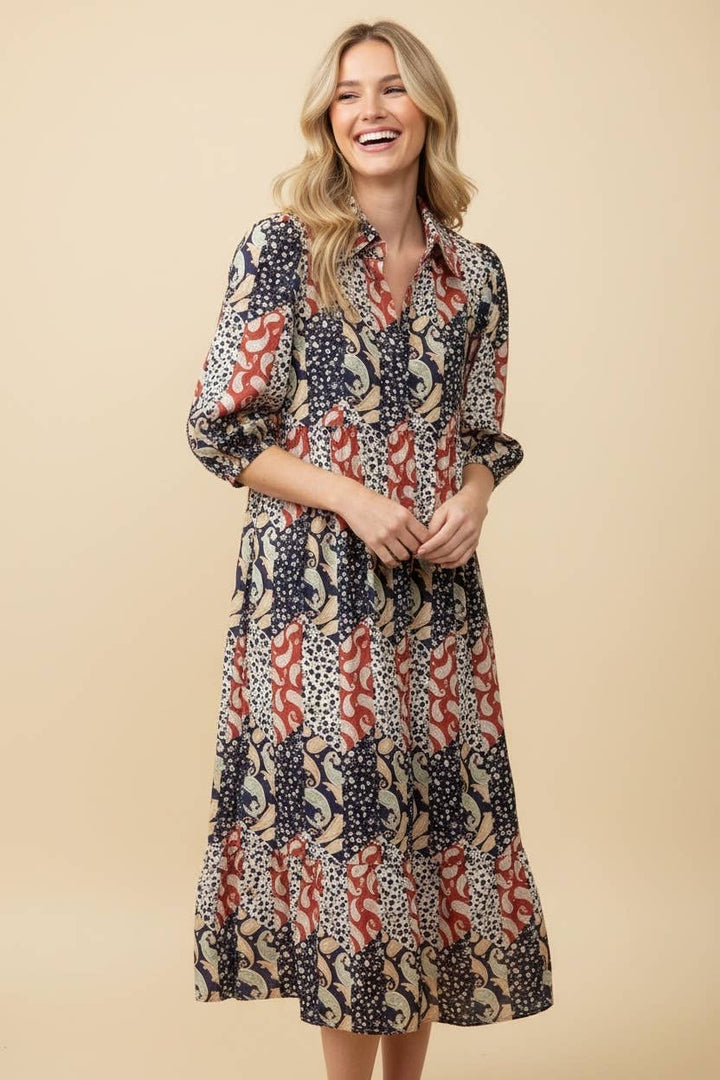 Paisley Poet Dress