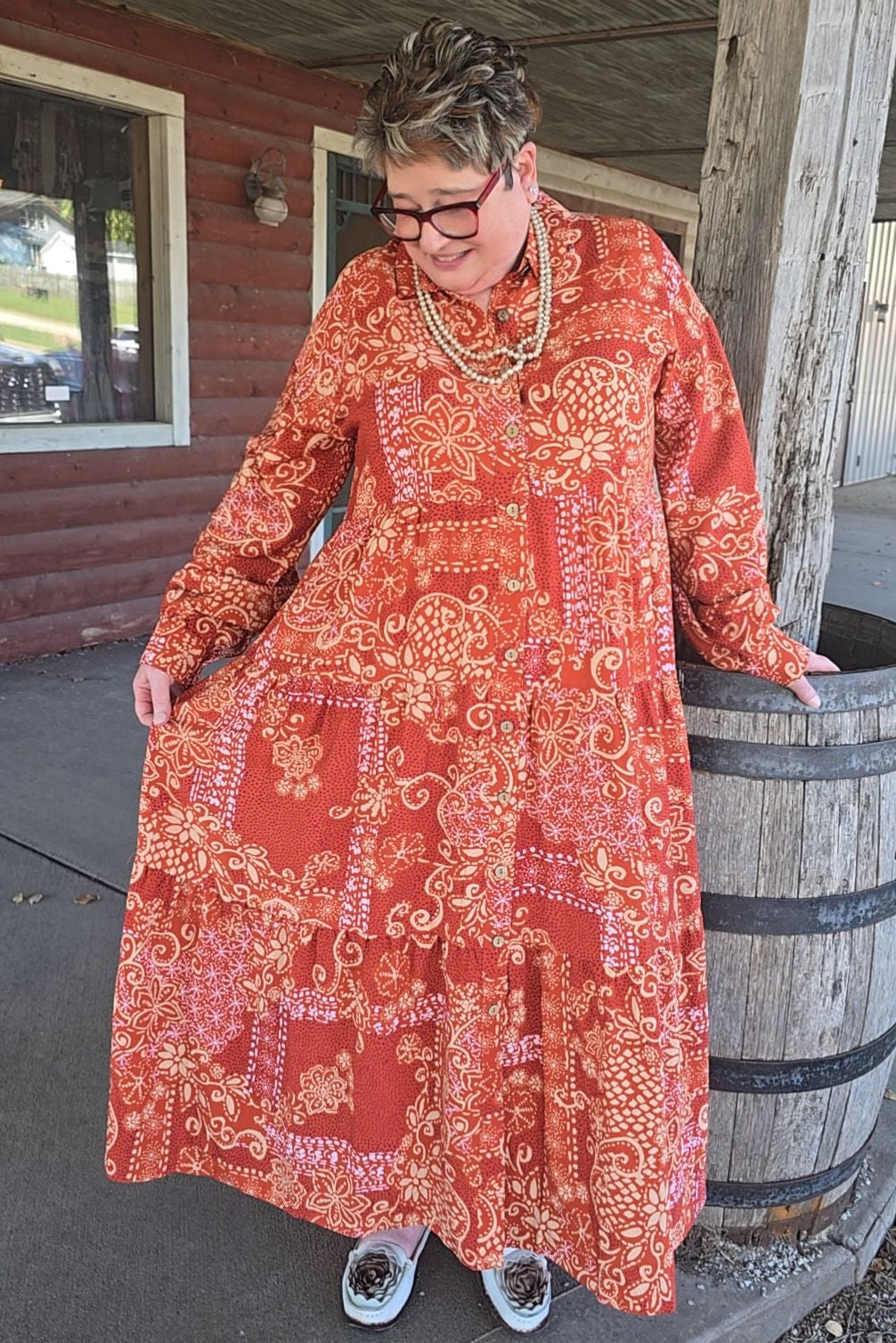 Saffron Meadow Maxi Dress/Duster