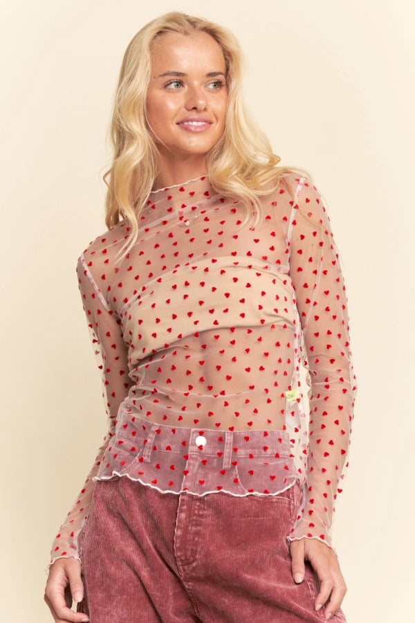 Lighthearted Mesh Layering Top