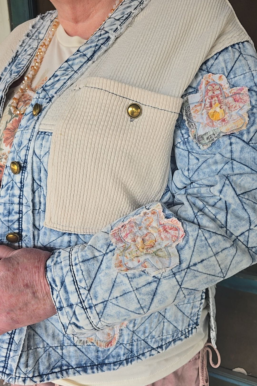 Oatmeal And Denim Jacket