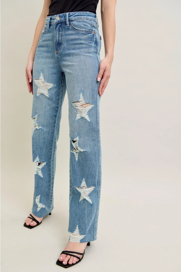 Rigid Magic Star 90's Straight Judy Blue Jeans