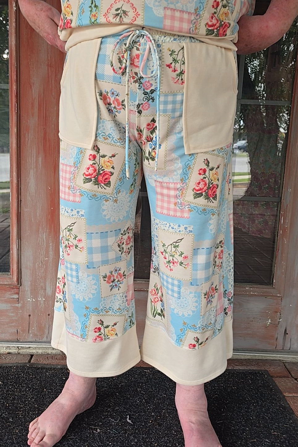Heirloom Rose Baby Blue Pants