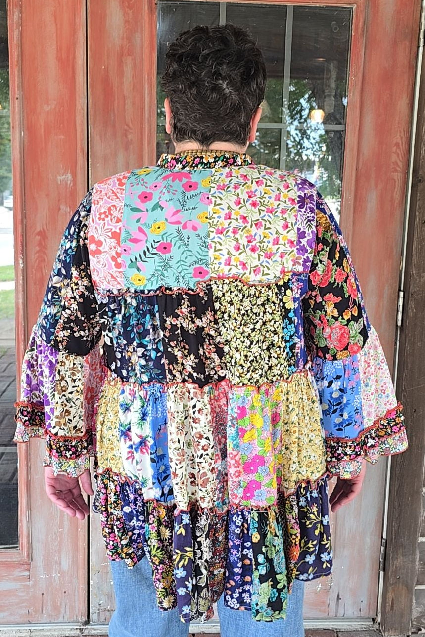 Prairie View Blush Patchwork Tunic