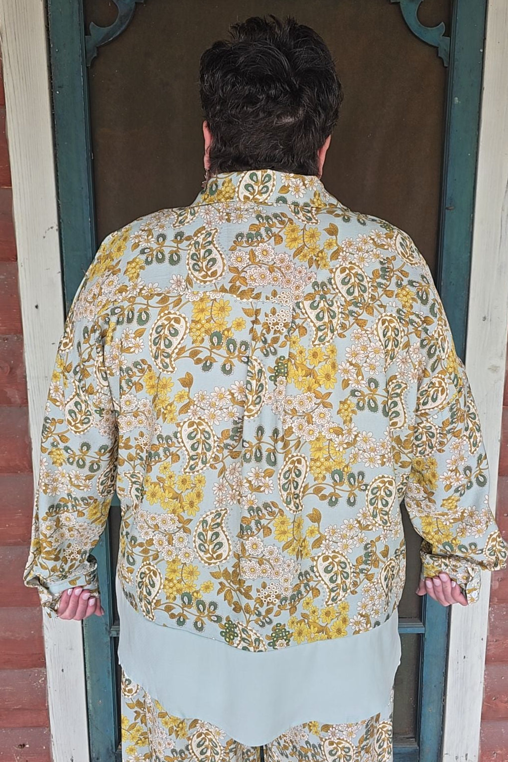 Golden Fern Floral Blouse