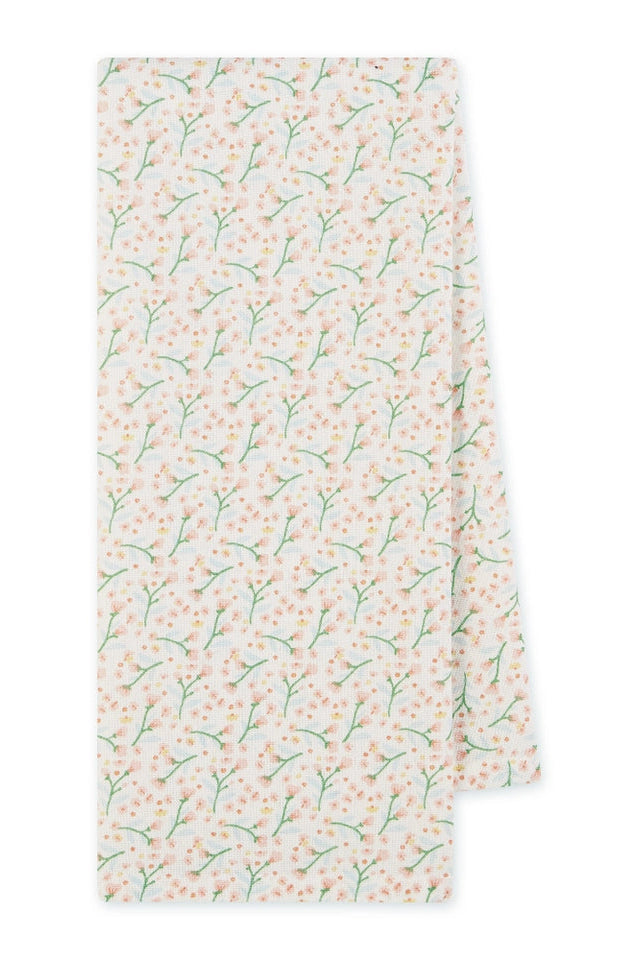 Hop Into Spring Floral Kitchen Towel