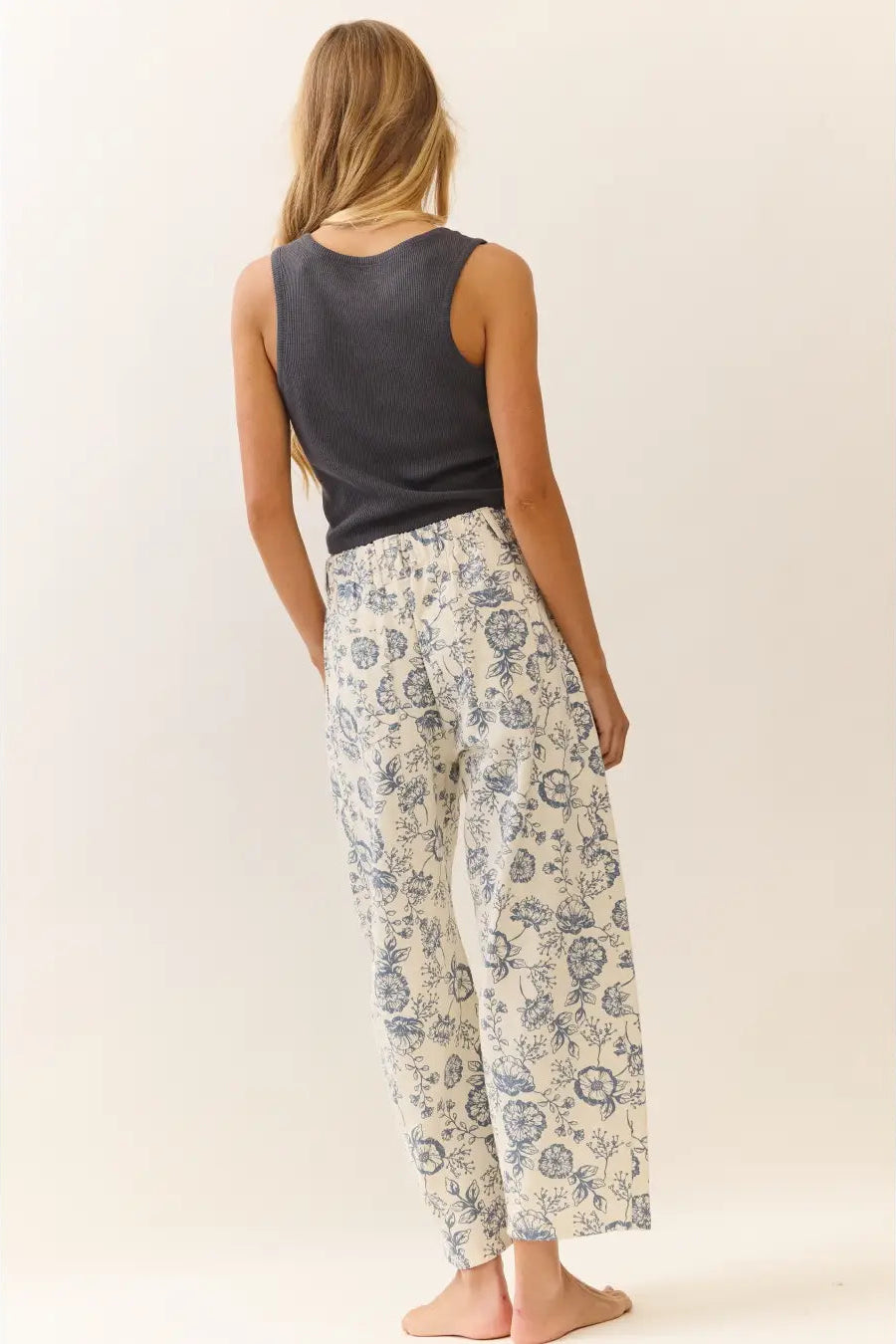 Vintage Vine Cropped Pants