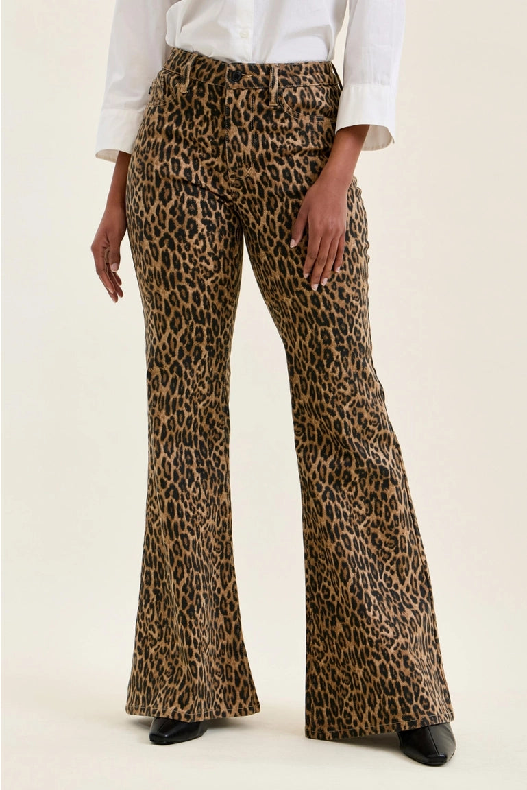 Jaqueline Flare Leopard Luxe Judy Blue Jeans