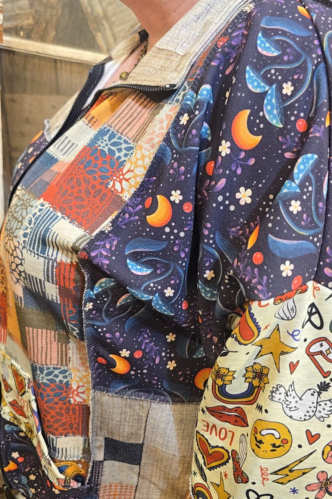 Peace, Love, & Patchwork Jacket