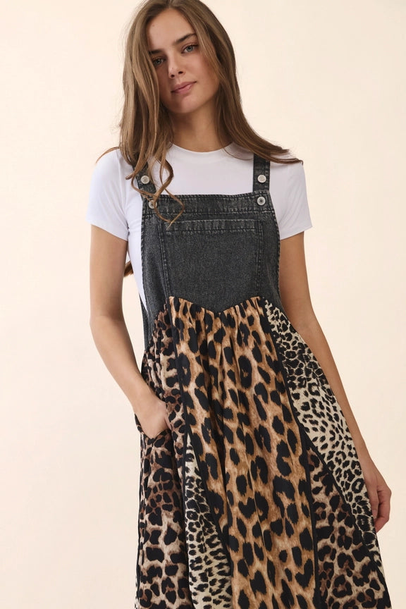 Spotted & Spoiled Overall Maxi Dress