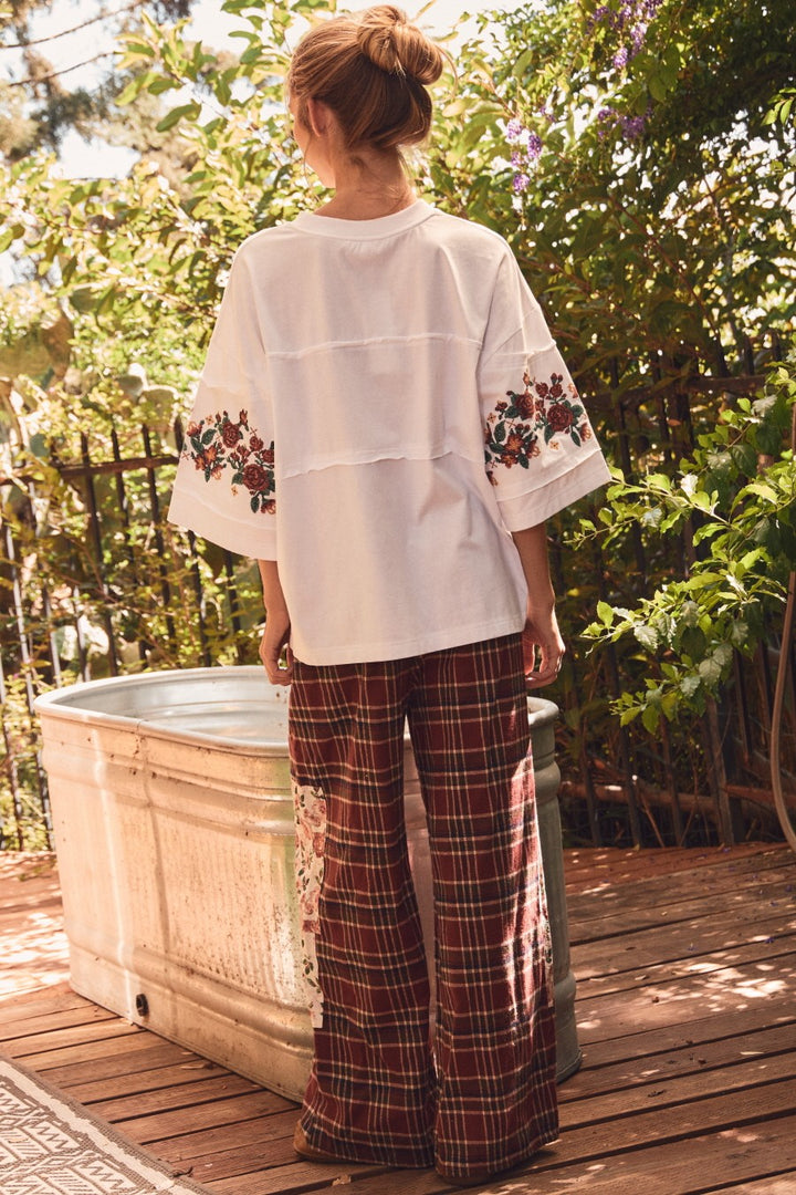 Cross-Stitch Blossom Top