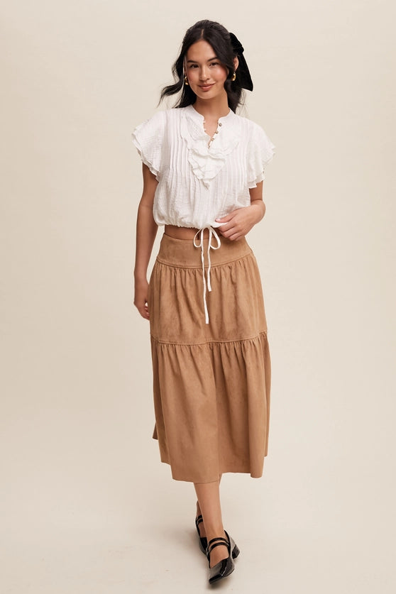 Whispering Sands Tiered Skirt